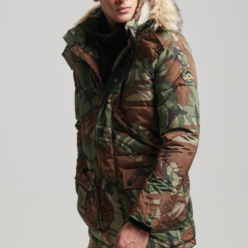 SuperDry Men's Expedition Thermo Insulated Waterproof Windbreak Parka Jacket